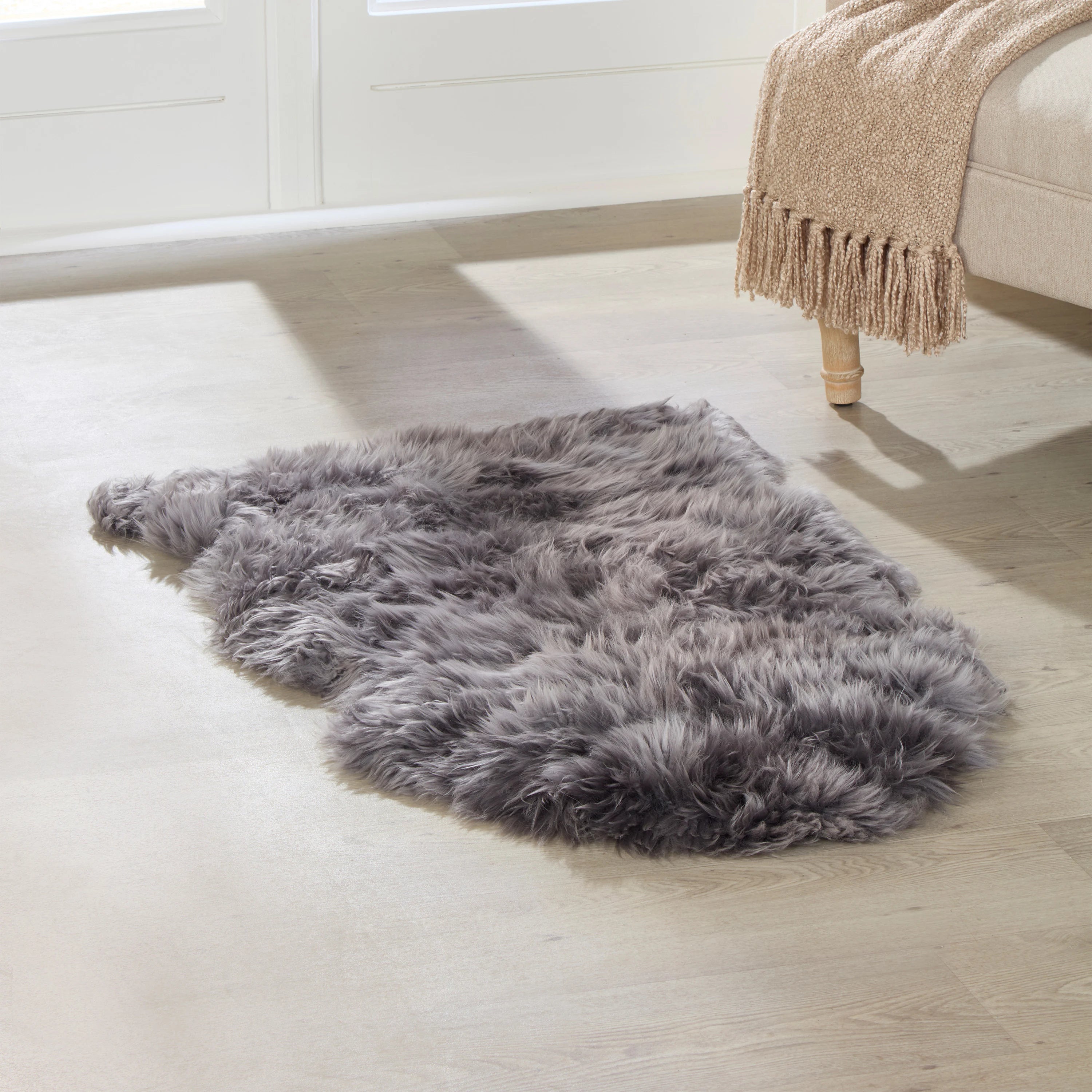 Premium Grey Sheepskin Rug